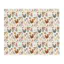 Charlotte Chicken Floral Throw Blanket Floral Throw Blankets