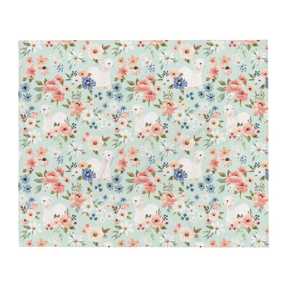 Floral Throw Blankets