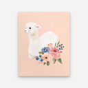 Wanderlust Pink Llama Floral Art Print Floral Fine Art Prints