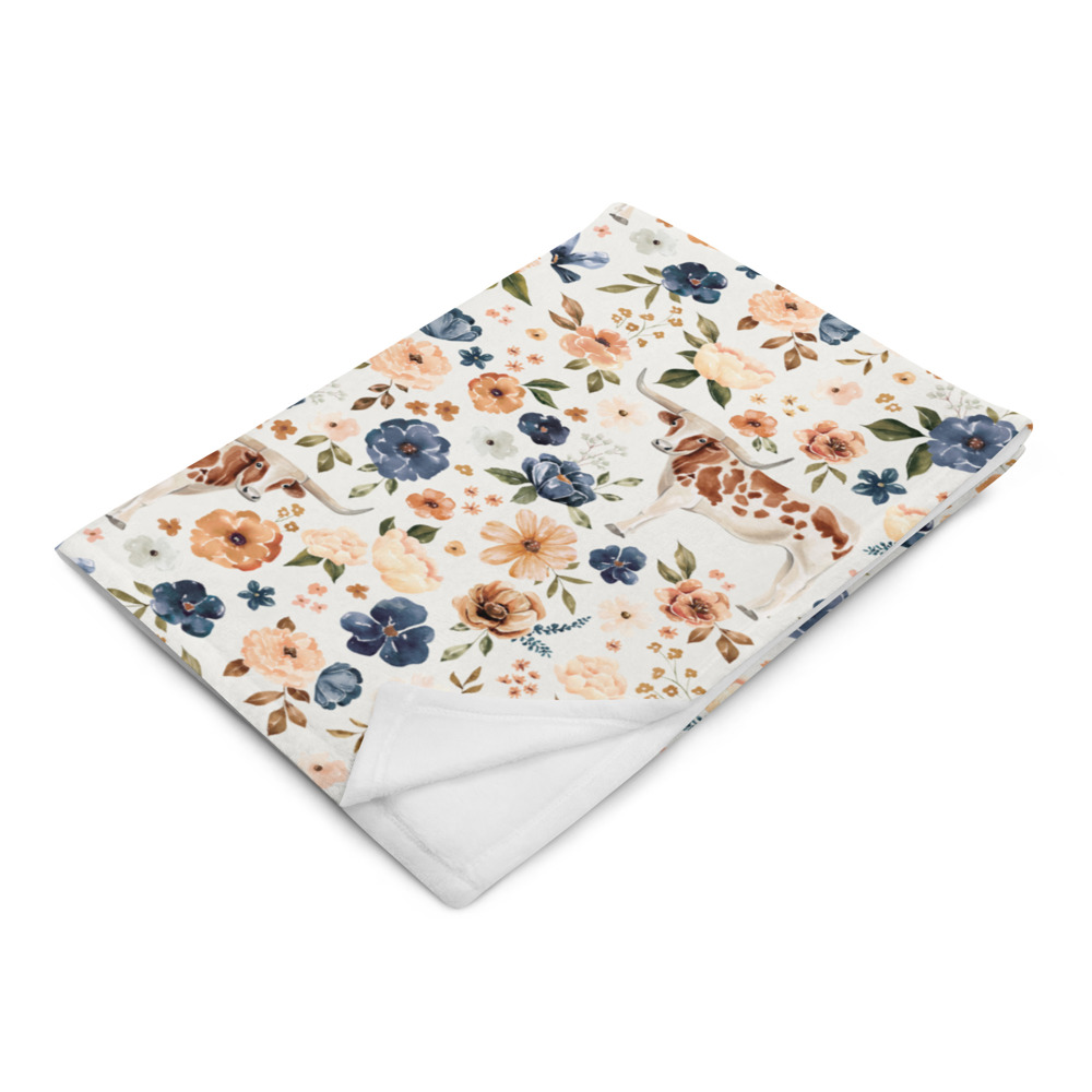 Floral Throw Blankets