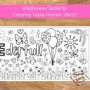  Isn't She ONEderful Coloring Table Runner, 20x72"