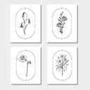  Birth Flower Art Print | Pack of 2, Your Choice