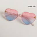 Glitter Pink Honey Bee Heart Kids Sunnies 