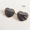 Beige Honey Bee Heart Kids Sunnies 