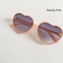 Peachy Pink Honey Bee Heart Kids Sunnies 