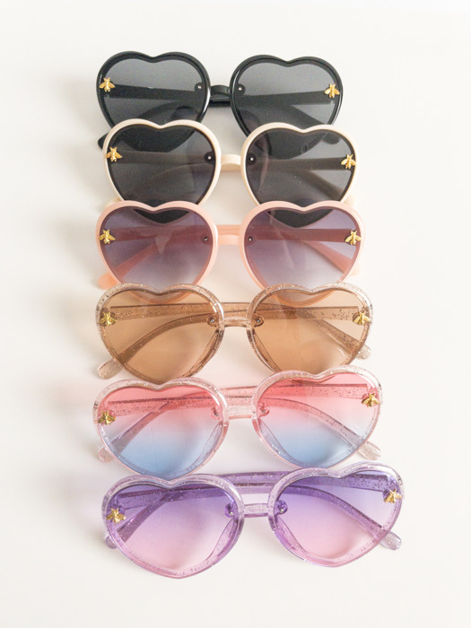 Honey Bee Heart Kids Sunnies 