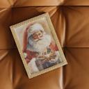  Watercolor Santa Holding a Nativity Art Print | Multiple Sizes
