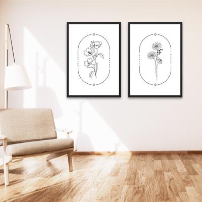 Birth Flower Art Print | Pack of 2, Your Choice