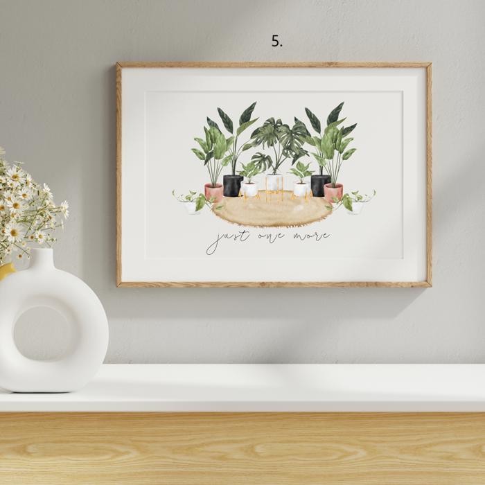 Watercolor Succulent Art Print | 5 Styles