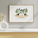  Watercolor Succulent Art Print | 5 Styles