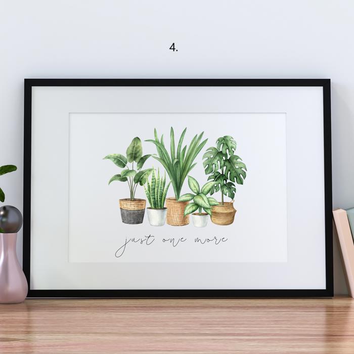 Watercolor Succulent Art Print | 5 Styles