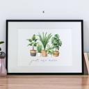  Watercolor Succulent Art Print | 5 Styles