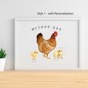  Mother Hen Custom Watercolor Art Print | 2 Styles