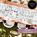  Sun's Out Summer Coloring Table Banner, 18x72"