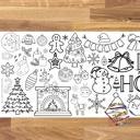  Happy Holidays Coloring Table Runner, 18x72"