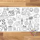  Happy Holidays Coloring Table Runner, 18x72"