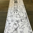  Wild ONE Coloring Table Runner, 18x72"