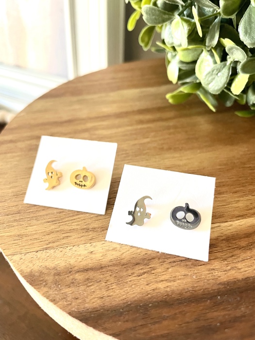 Stainless Steel Spooky Cute Halloween Studs | 6 Styles