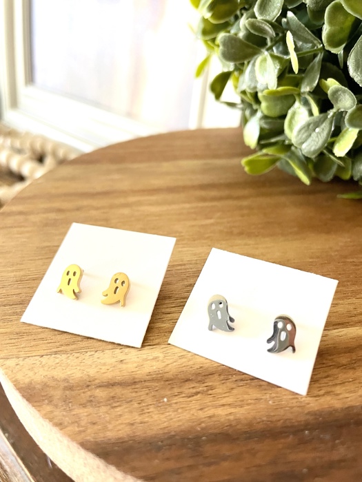 Stainless Steel Spooky Cute Halloween Studs | 6 Styles