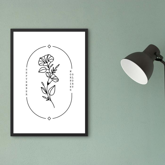 Birth Flower Art Print | Pack of 2, Your Choice