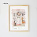 5 x7 Custom Halloween Watercolor Front Door Art Print - 4 Styles
