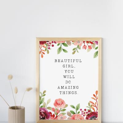 Watercolor Floral Nursery Prints | 5 Styles to choose from