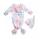 0-6M Watercolor Floral Newborn Baby Gown | 0-6m | 4 Styles