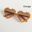 Orange Scalloped Heart Kids Sunnies | 7 Colors