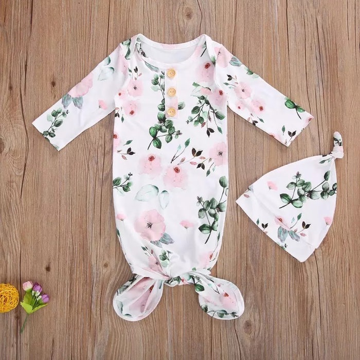 Newborn Baby Gown | 0-6m | 4 Styles