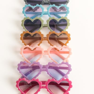 Scalloped Heart Kids Sunnies | 7 Colors