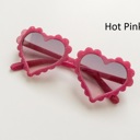 Hot Pink Scalloped Heart Kids Sunnies | 7 Colors