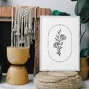  Birth Flower Art Print | Pack of 2, Your Choice