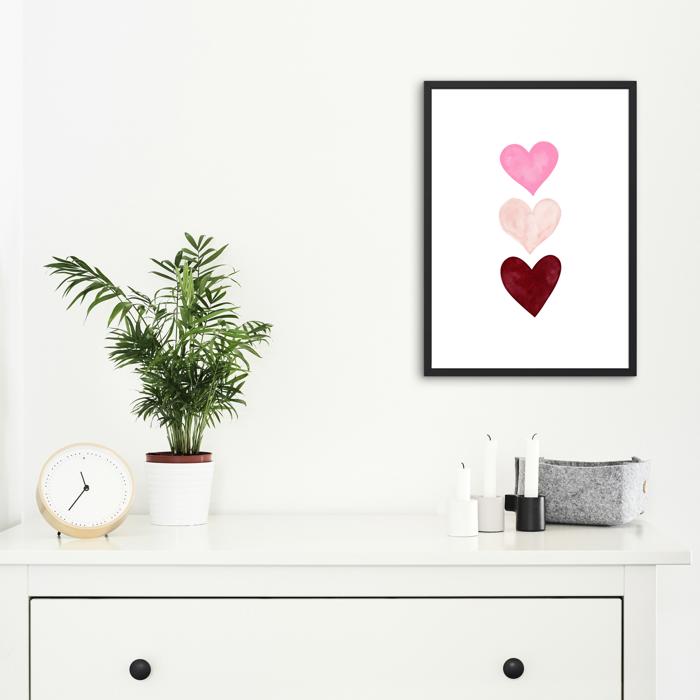 Valentine's Day Art Prints | Set of 3