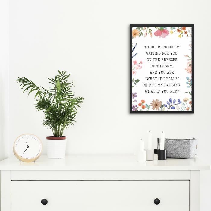 Darling, What if You Fly Art Print | Nursery or Bedroom Decor