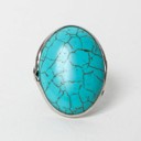  Boho Turquoise Stone Ring