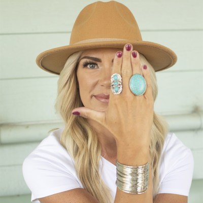 Boho Turquoise Stone Ring
