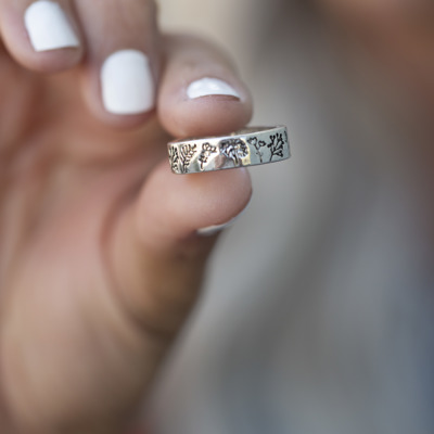 Among the Wild Flowers Ring