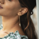  Long Chain Arrowhead Earrings