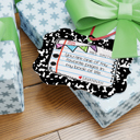  COMPOSITION BOOK TEACHER ORNAMENT/GIFT TAG