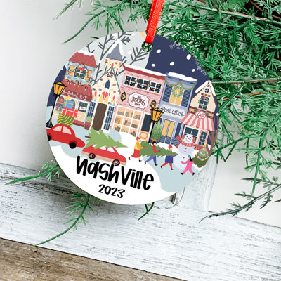 Hometown Dated Christmas Ornament