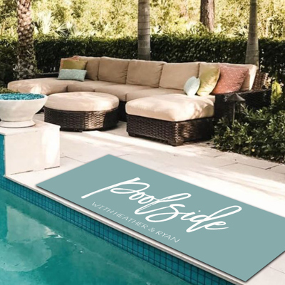 Customized Poolside Decorative Runner Mat-Poolside-Beach House-Outdoor Mat 