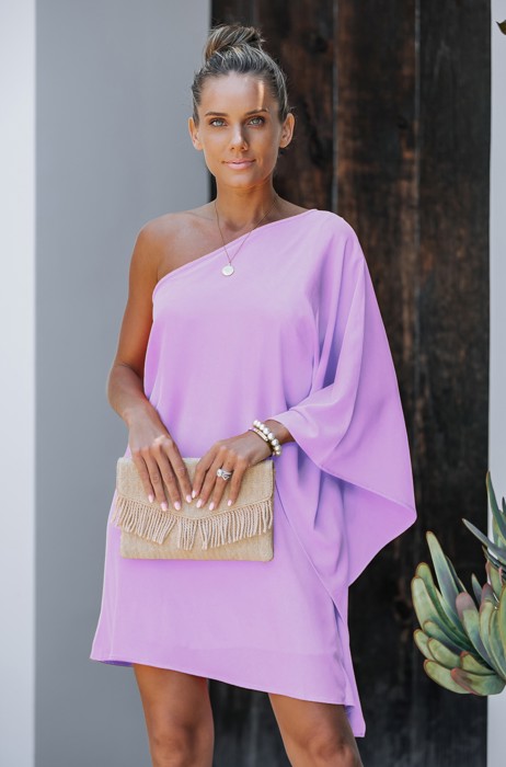 ONE SHOULDER STATEMENT DRESS