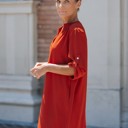 XL Rust Shirt dress w/ Pockets (Buy 1, Get 1 Free)