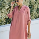 XL Marsala Shirt dress w/ Pockets (Buy 1, Get 1 Free)