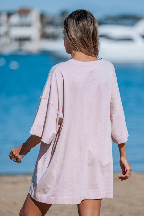 SHORT SLEEVE TUNIC DRESS W/ POCKETS