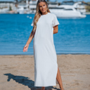  RELAXED MAXI TEE W/ SIDE SLITS