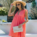  Eyelet Pocketed Dress