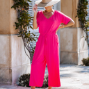  Short Sleeve Jersey Jumpsuit