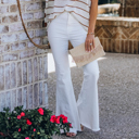 Small Arctic Wolf WASHED HIGH RISE FLARE JEANS