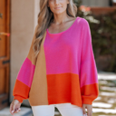  COLOR BLOCK TUNIC TOPTOP